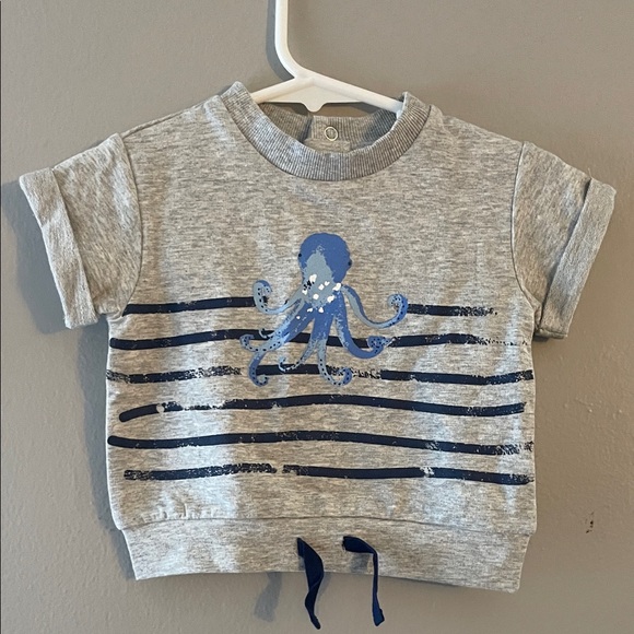 Focus Other - FOCUS Gray and Blue Octopus Kids Shirt